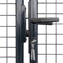 Brama ogrodowa z siatki, galwanizowana stal, 400x150 cm, szara
