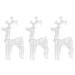 Renifery ozdobne, 3 szt., 60x16x100 cm, akryl