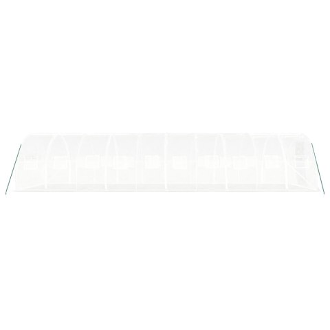 Szklarnia ze stalową ramą, biała, 30 m², 10x3x2 m