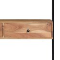 Biurko ścienne, 90 x 40 x 170 cm, lite drewno akacjowe