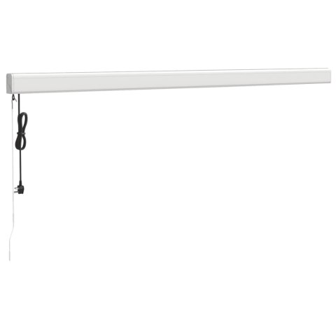 Zwijana markiza, niebiesko-biała, 4x3 m, tkanina i aluminium