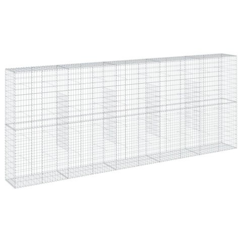Kosz gabionowy z pokrywą, 500x50x200 cm, galwanizowane żelazo Kosz gabionowy z pokrywą, 500x50x200 cm, galwanizowane żelazo
