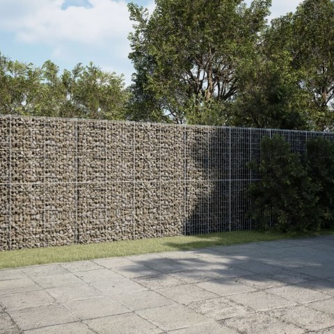 Kosz gabionowy z pokrywą, 550x100x200 cm, galwanizowane żelazo Kosz gabionowy z pokrywą, 550x100x200 cm, galwanizowane żelazo