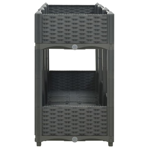 Donica do podniesionej rabaty, 120x40x71 cm, polipropylen