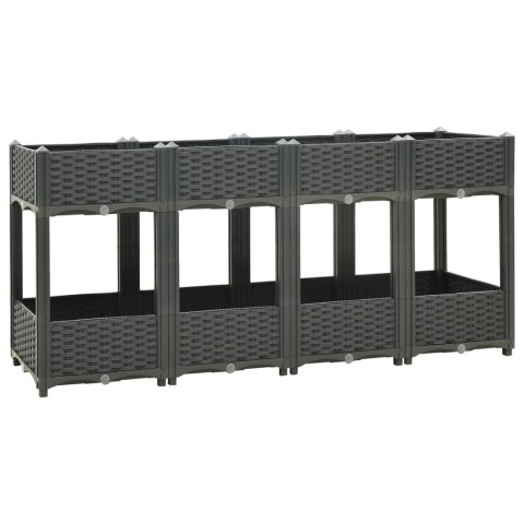 Donica do podniesionej rabaty, 160x40x71 cm, polipropylen