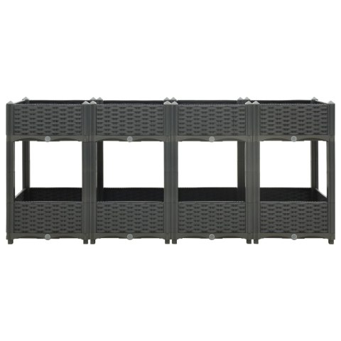 Donica do podniesionej rabaty, 160x40x71 cm, polipropylen