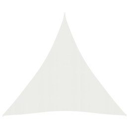 Żagiel przeciwsłoneczny, 160 g/m², biały, 3x4x4 m, HDPE