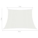Żagiel przeciwsłoneczny, 160 g/m², biały, 3/4x3 m, HDPE