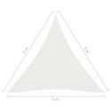 Żagiel przeciwsłoneczny, 160 g/m², biały, 4x5x5 m, HDPE