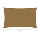 Żagiel przeciwsłoneczny, 160 g/m², kolor taupe, 2x4,5 m, HDPE