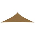 Żagiel przeciwsłoneczny, 160 g/m², taupe, 3,5x3,5x4,9m, HDPE