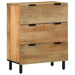 Komody 2 szt. Brązowe 60x33x75 cm Drewno lite Mango