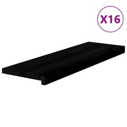 Stopnie schodowe 16 szt. brązowe 80x30x2 cm lite drewno dębowe