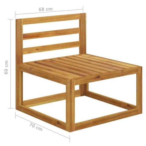 2-cz. zestaw wypoczynkowy do ogrodu, z poduszkami, lita akacja
