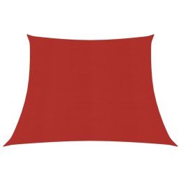 Żagiel przeciwsłoneczny, 160 g/m², czerwony, 3/4x3 m, HDPE