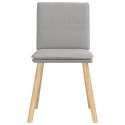 Krzesła do jadalni 6 szt. Tkanina Cloud Grey