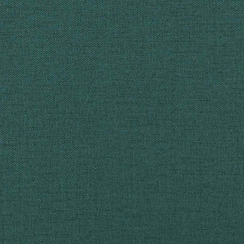 Krzesła stołowe, 6 szt., ciemnozielone, obite tkaniną