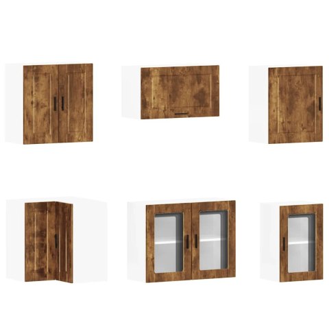 Zestaw szafek kuchennych, Porto, 11-częściowy, przydymiony dąb
