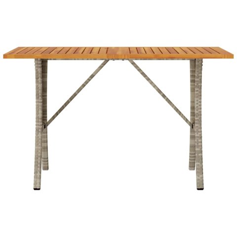 Sofa ogrodowa 3-osobowa z poduszkami i stołem Jasnoszary