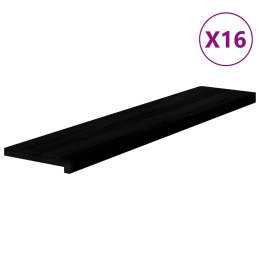 Stopnie schodowe 16 szt. brązowe 120x25x2 cm lite drewno dębowe