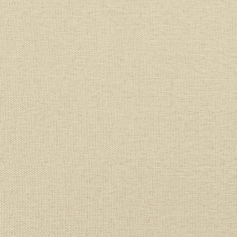 Krzesła stołowe, 6 szt., kremowe, tapicerowane tkaniną