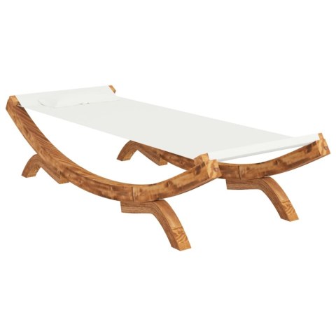 Hamak, 100 x 188,5 x 44 cm, lite gięte drewno, kremowy