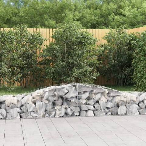 Kosze gabionowe, 25 szt, 400x50x40/60 cm, galwanizowane żelazo Kosze gabionowe, 25 szt, 400x50x40/60 cm, galwanizowane żelazo