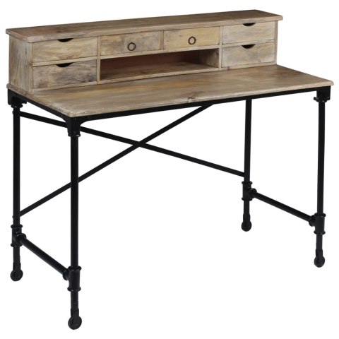 Sekretarzyk z litego drewna mango i stali, 110 x 50 x 96 cm Sekretarzyk z litego drewna mango i stali, 110 x 50 x 96 cm