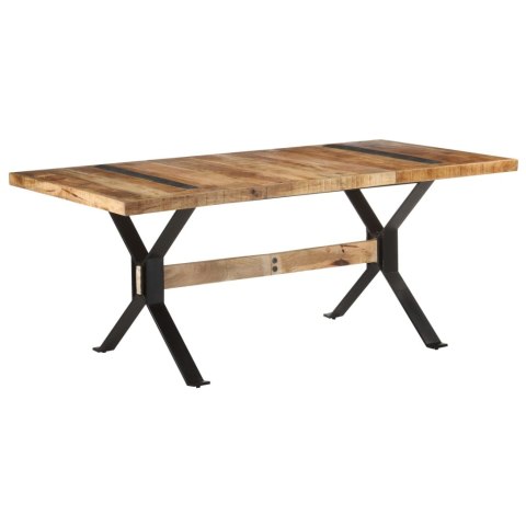 Stół jadalniany, 180 x 90 x 76 cm, surowe drewno mango Stół jadalniany, 180 x 90 x 76 cm, surowe drewno mango