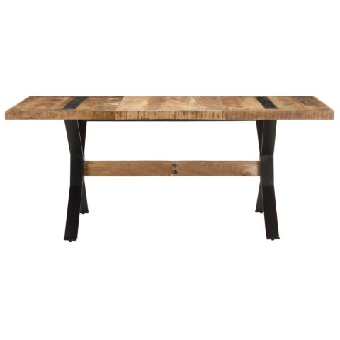 Stół jadalniany, 180 x 90 x 76 cm, surowe drewno mango Stół jadalniany, 180 x 90 x 76 cm, surowe drewno mango