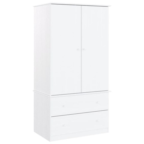 Szafa ALTA, biała, 90x55x170 cm, lite drewno sosnowe Szafa ALTA, biała, 90x55x170 cm, lite drewno sosnowe