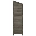 Szopa ogrodowa, antracytowa, 102x52x174,5 cm, drewno jodłowe