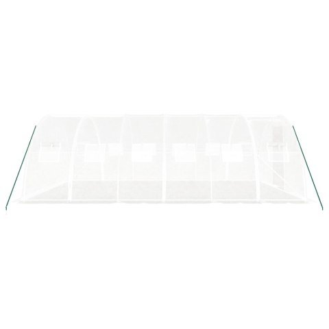 Szklarnia ze stalową ramą, biała, 24 m², 6x4x2 m