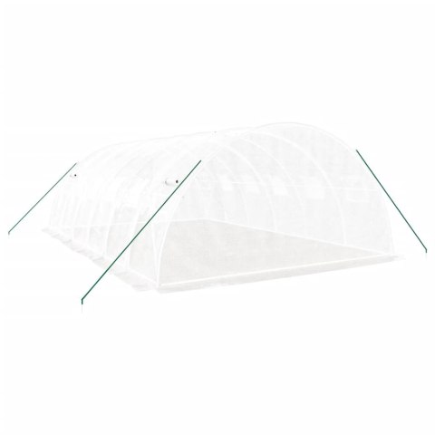 Szklarnia ze stalową ramą, biała, 24 m², 6x4x2 m