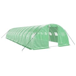 Szklarnia ze stalową ramą, zielona, 48 m², 12x4x2 m