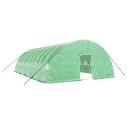 Szklarnia ze stalową ramą, zielona, 60 m², 10x6x2,85 m