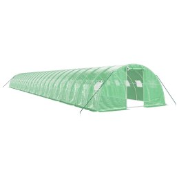 Szklarnia ze stalową ramą, zielona, 96 m², 24x4x2 m