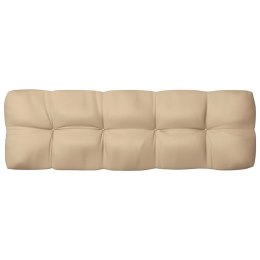 Poduszka na sofę z palet, beżowa, 120x40x10 cm