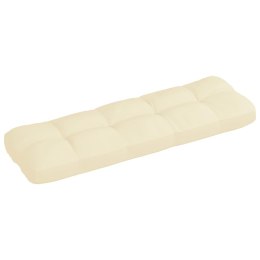 Poduszka na sofę z palet, kremowa, 120x40x10 cm