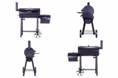 Grill ogrodowy z wędzarnią XL - 120 x 55 cm