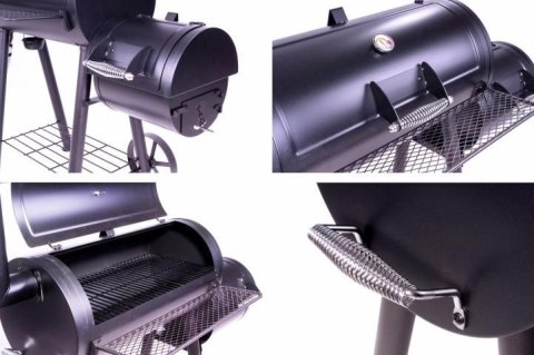 Grill ogrodowy z wędzarnią XL - 120 x 55 cm