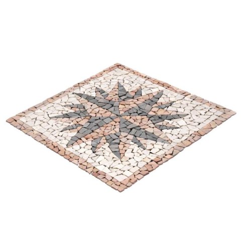 Mozaika marmurowa, motyw Róża Wiatrów, 90 x 90 cm