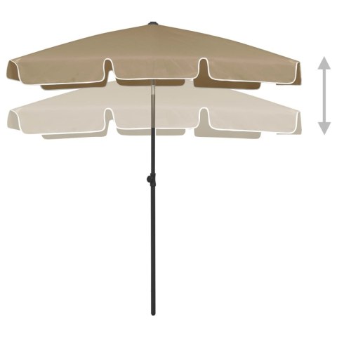 Parasol plażowy, taupe, 180x120 cm