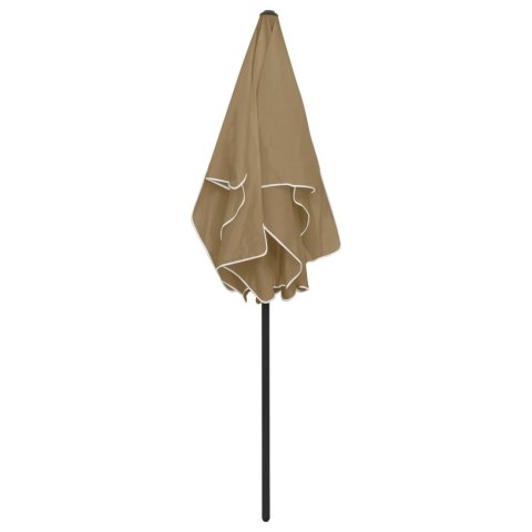 Parasol plażowy, taupe, 180x120 cm