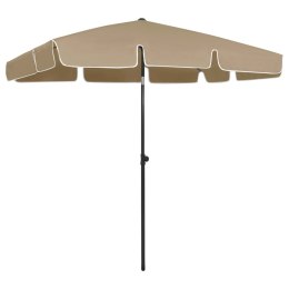 Parasol plażowy, taupe, 200x125 cm