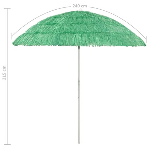 Parasol plażowy, zielony, 240 cm