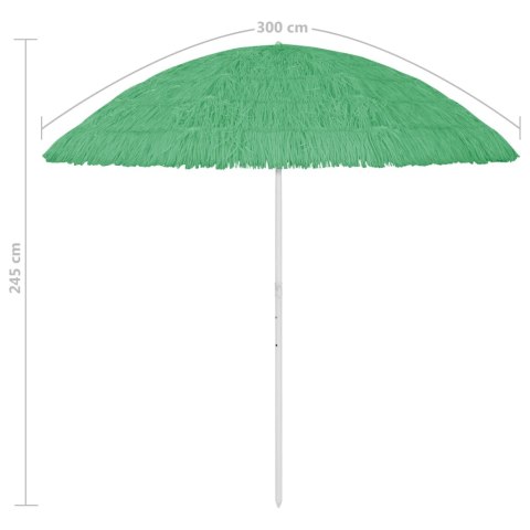 Parasol plażowy, zielony, 300 cm
