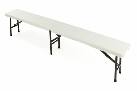 Komplet składany stół ogrodowy campingowy Garth 183 cm + 2 składane ławki