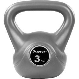 Kettlebell Hantle szare - 3 kg