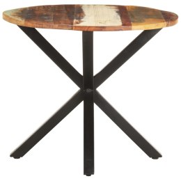 Stolik boczny, 68x68x56 cm, lite drewno z odzysku